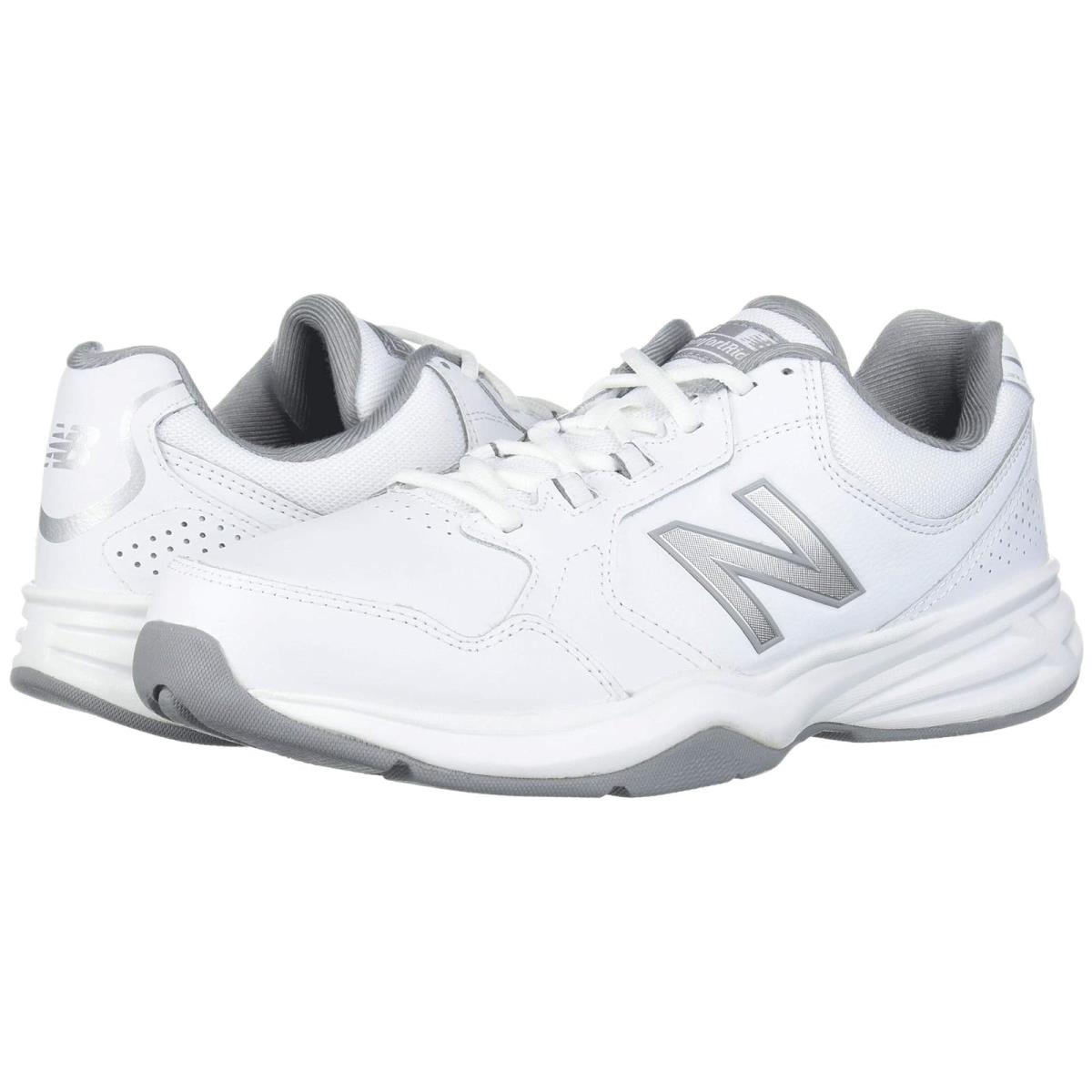 Man`s Sneakers Athletic Shoes New Balance 411 White/Silver Mink