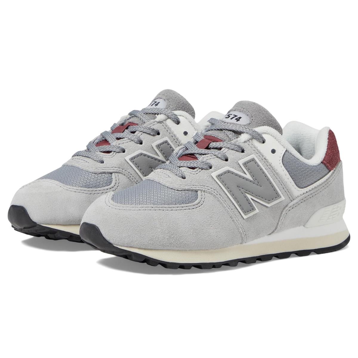 Boy`s Sneakers Athletic Shoes New Balance Kids C574v1-USA Little Kid Raincloud/Shadow Grey