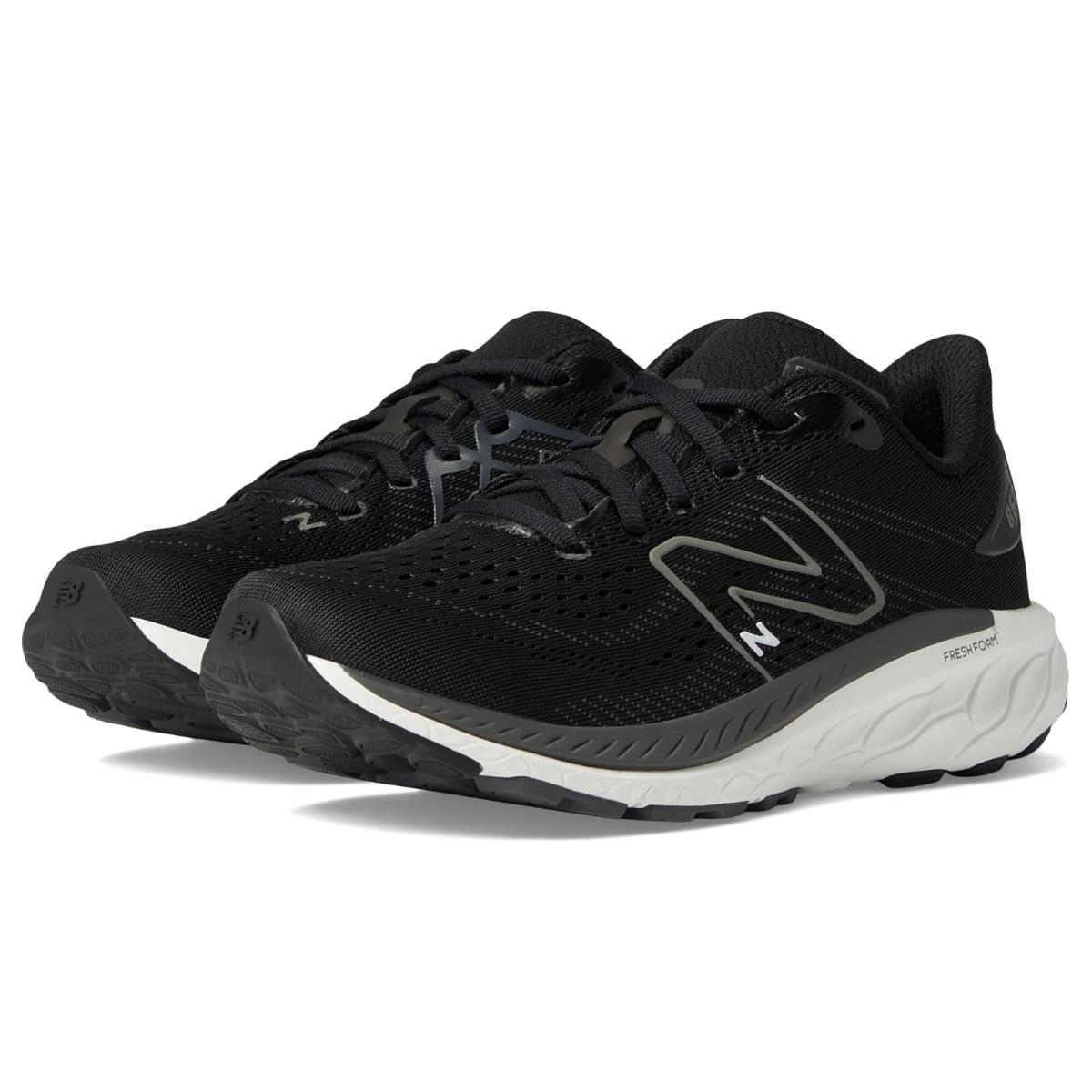 Boy`s Shoes New Balance Kids Fresh Foam X 860v13 Big Kid Black/White