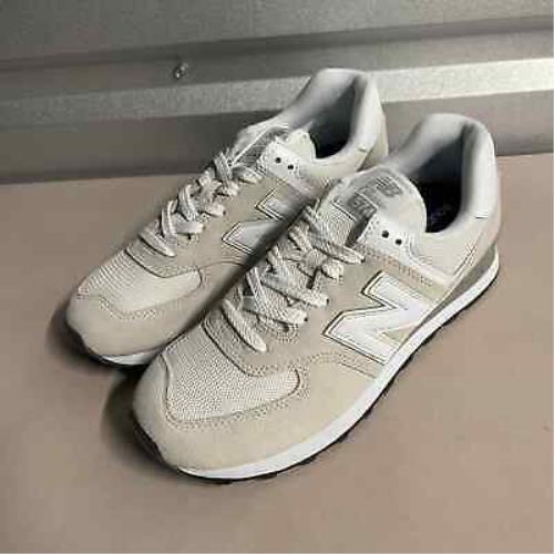 New Balance Unisex Gray White 574 Core Suede Sneakers Shoes - US M4.5/W6