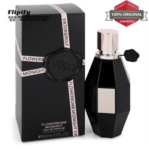 Flowerbomb Midnight Perfume 1.7 oz Edp Spray For Women by Viktor Rolf
