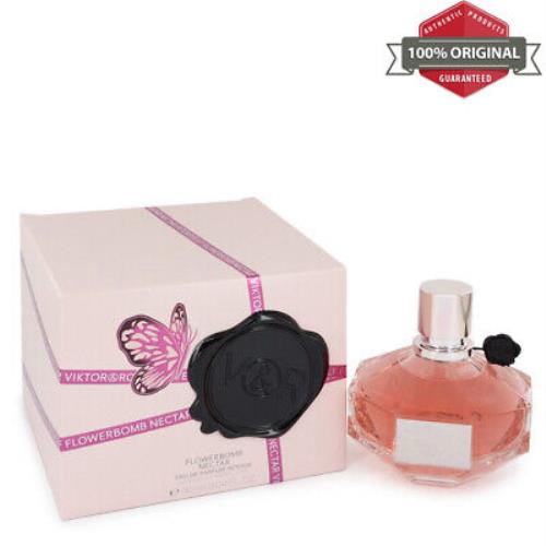 Flowerbomb Nectar Perfume 3.04 oz Edp Intense Spray For Women by Viktor Rolf