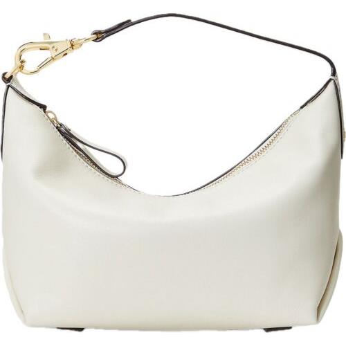 Lauren Ralph Lauren Kassie Medium Leather Convertible Shoulder Bag/cream/nwt