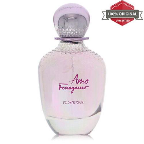 Salvatore Ferragamo Amo Flowerful Perfume 3.4 oz Edt Spray Tester For Women