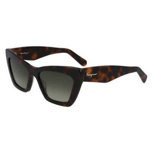 Salvatore Ferragamo SF929S-219-5517 Brown Tortoise Sunglasses