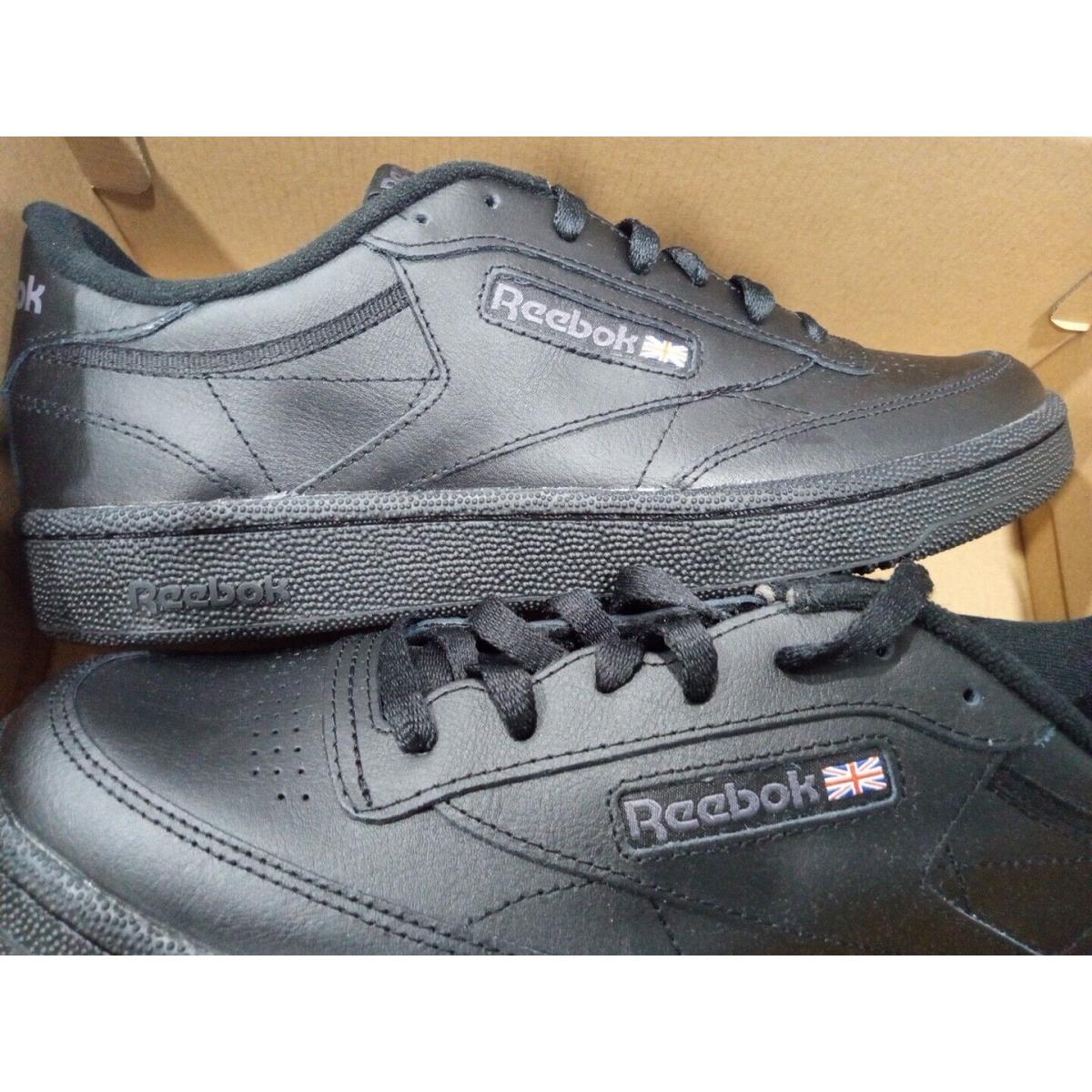 Reebok Classic Club C 85 Black Charcoal Mens Casual Shoes AR0454 Size 10