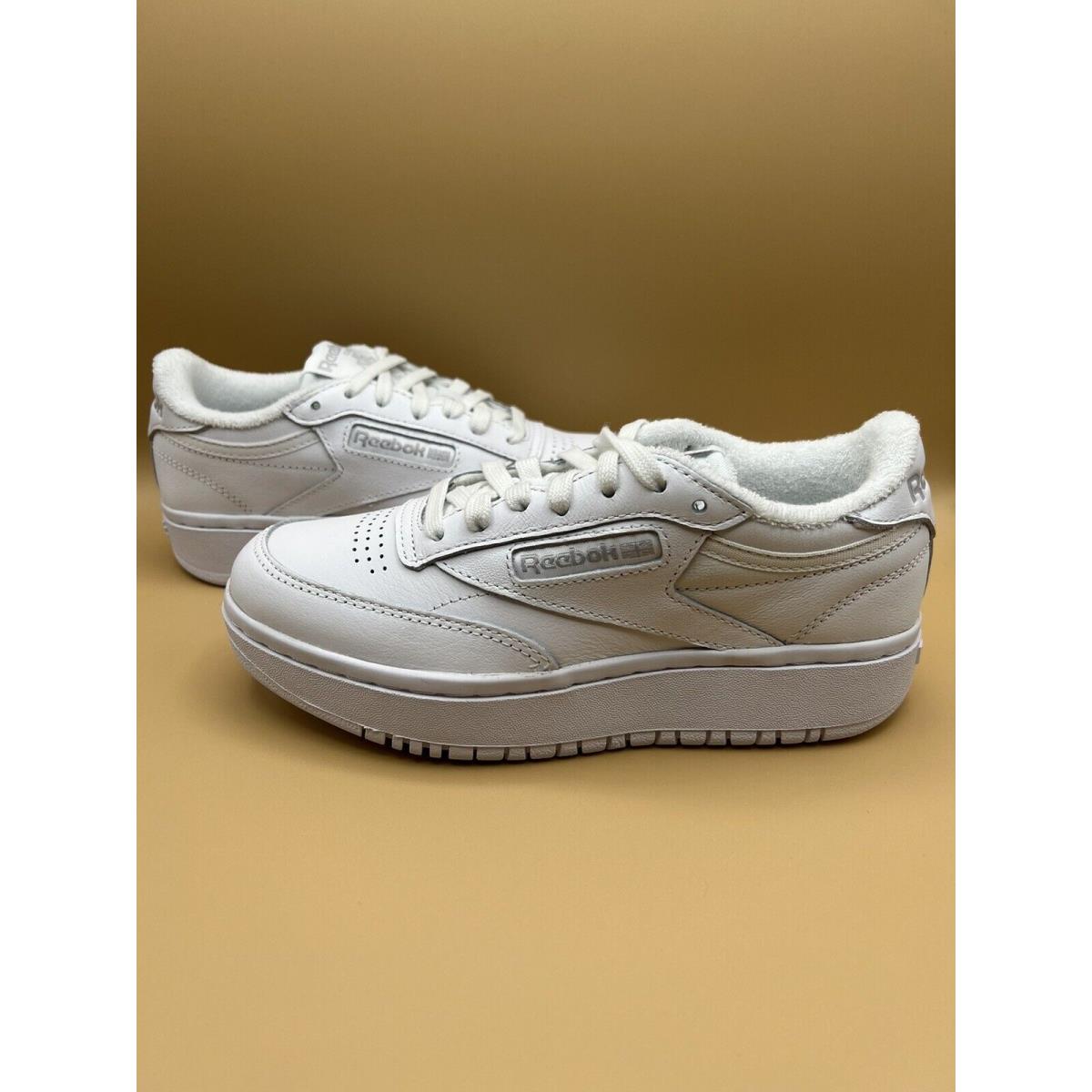 Reebok Club C Double All White Retro Shoes - Women s Size 5 GW0854