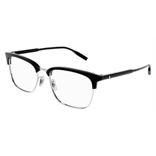Montblanc MB0199OA Eyeglasses Men Black Browline 56mm