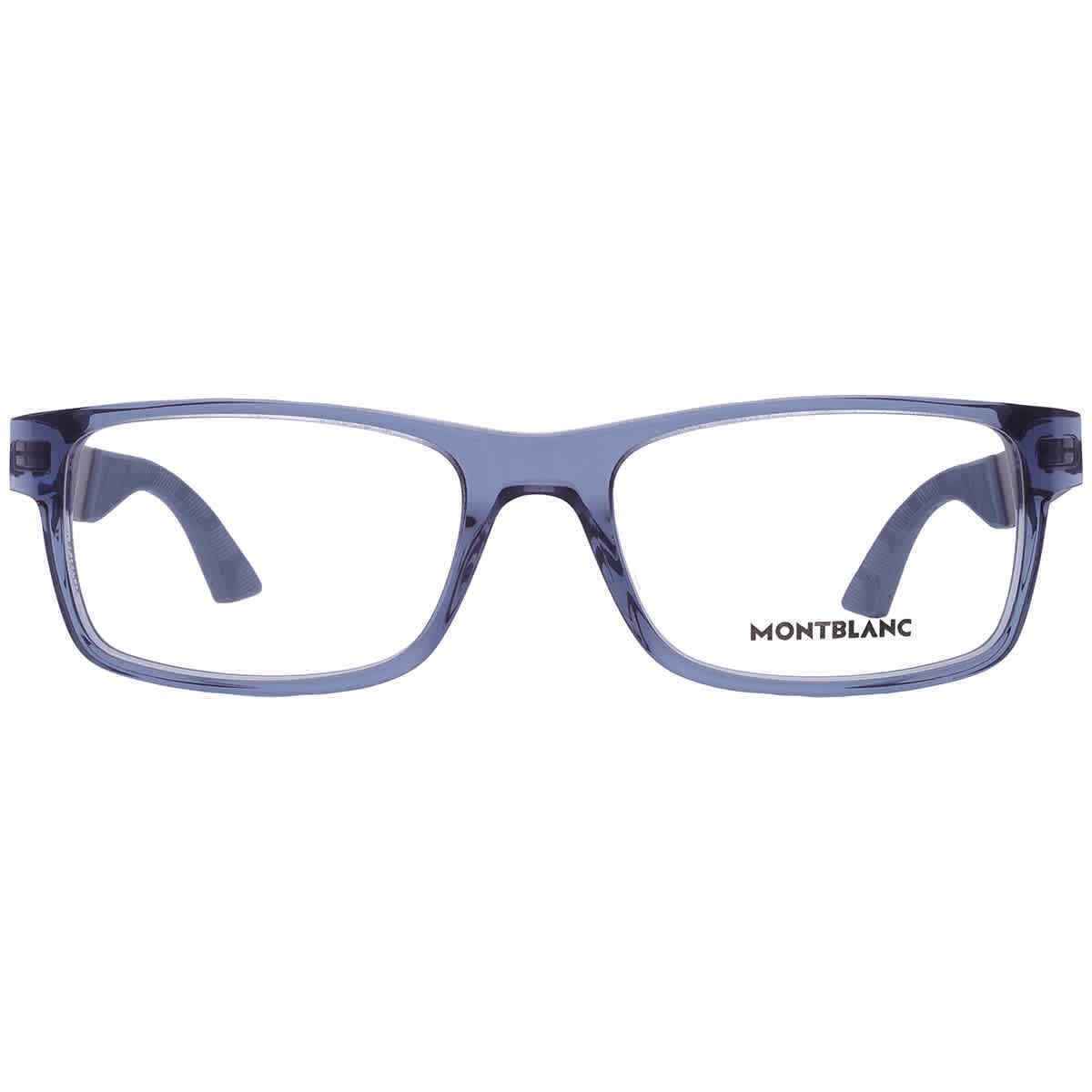 Montblanc Demo Rectangular Men`s Eyeglasses MB0301O 002 54 MB0301O 002 54