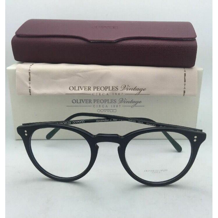 Oliver Peoples Vintage Eyeglasses O`malley OV 5183 1005L 45-22 Black Frames