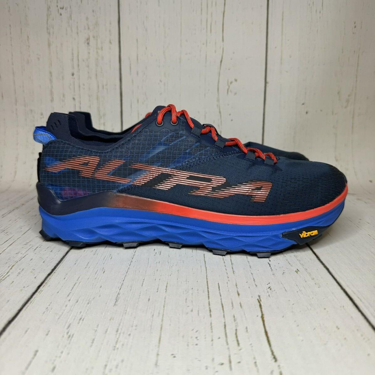 Mens Altra Mont Blanc AL0A547K448 Blue Red Trail Running Shoe Size 9