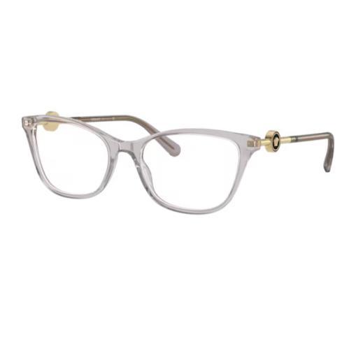 Versace 0VE3293 593 Transparent Grey Cat Eye Women`s Eyeglasses