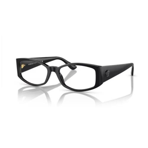 Versace 0VE3343 GB1 Black/clear Soft Rectangle 54mm Women`s Eyeglasses