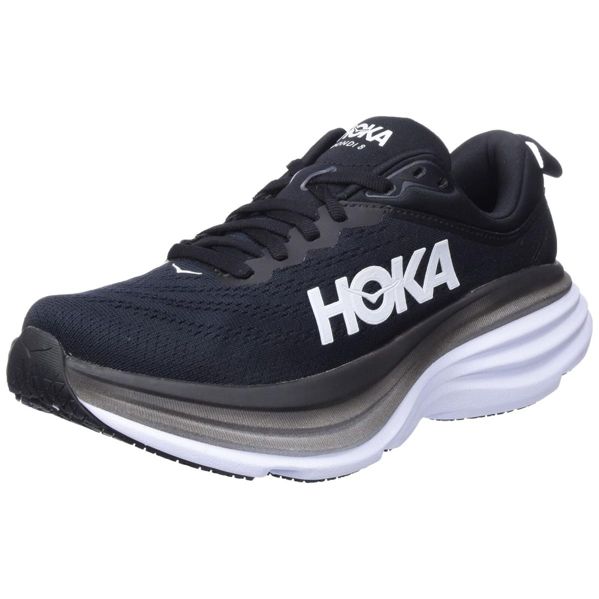 Hoka Women`s Bondi 8 Sneaker Black/white 6.5
