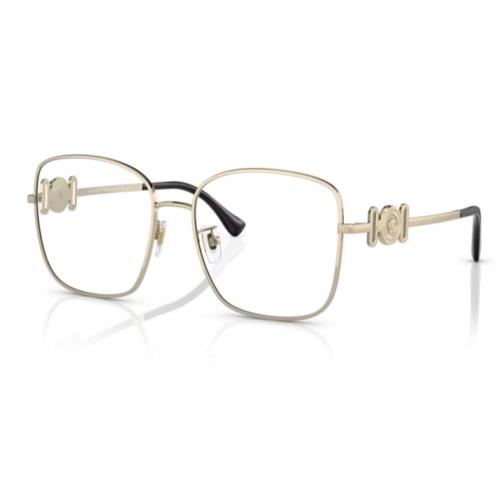 Versace 0VE1286D 1339 Pale Gold Square Eye Women`s Eyeglasses