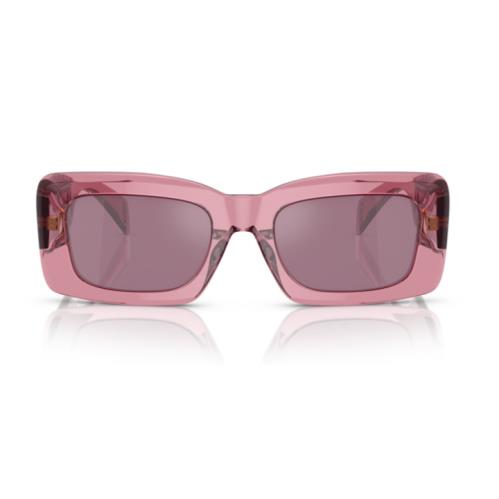 Versace 0VE4444U 5355AK Transparent Pink/ Violet Rectangle Women`s Sunglasses