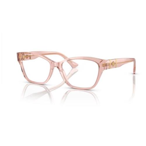 Versace 0VE3344F 5434 Brown Transparent/clear Cat Eye Women`s Eyeglasses