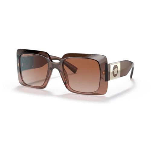Versace 0VE4405 533213 Transparent Brown Gradient Wide Women`s Sunglasses
