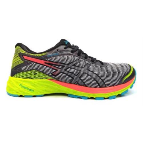 Asics Women`s Running Shoes Lightweight Lace Up Round Toe Dynaflyte Midgery / Flash Coral / Safty Yellow