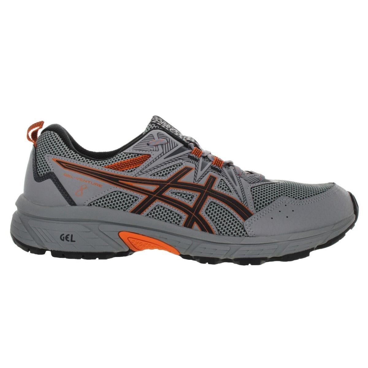 Asics Men`s Gel Venture 8 Extra Wide Grey - Habanero Running Shoes