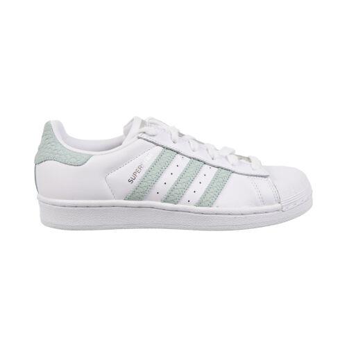 Adidas Superstar Womens Shoes Footwear White-ash Green-silver Metallic b41509