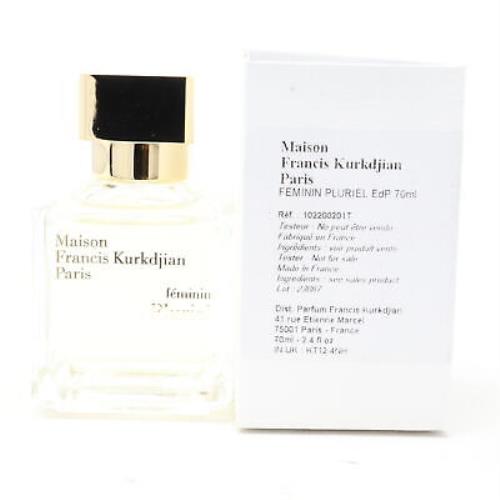 Feminin Pluriel by Maison Francis Kurkdjian Eau De Parfum 2.4oz Spray