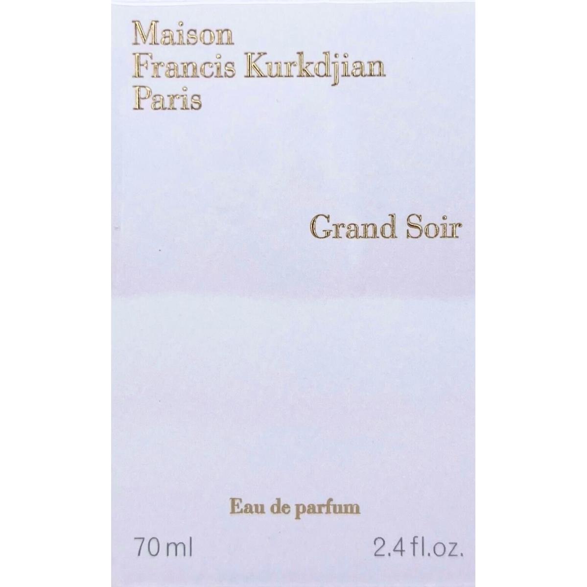 Maison Francis Kurkdjian Grand Soir Eau DE Parfum Spray 2.4 Oz / 70 ml