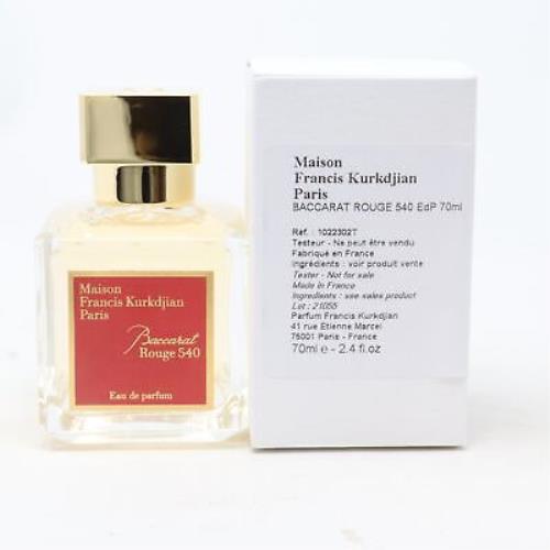 Baccarat Rouge 540 by Maison Francis Kurkdjian Eau De Parfum 2.4oz Spray