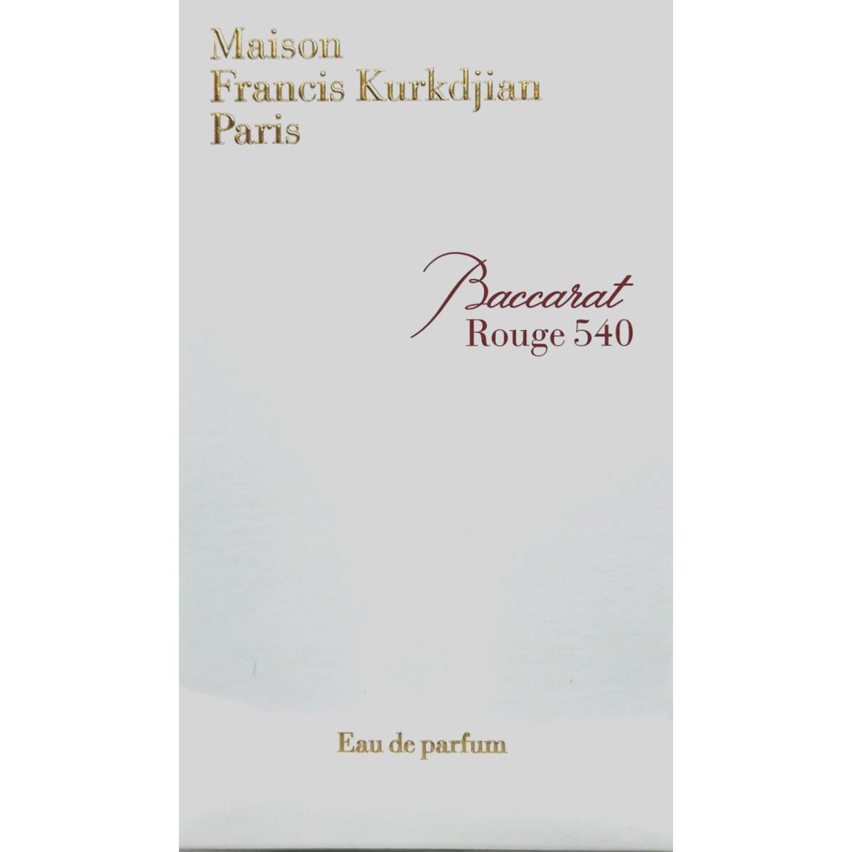 Maison Francis Kurkdjian Baccarat Rouge 540 Edp Spray 2.4 Oz / 70 ml