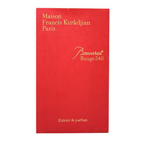 Maison Francis Kurkdjian Baccarat Rouge 540 Extrait De Parfum 6.8 Ounces
