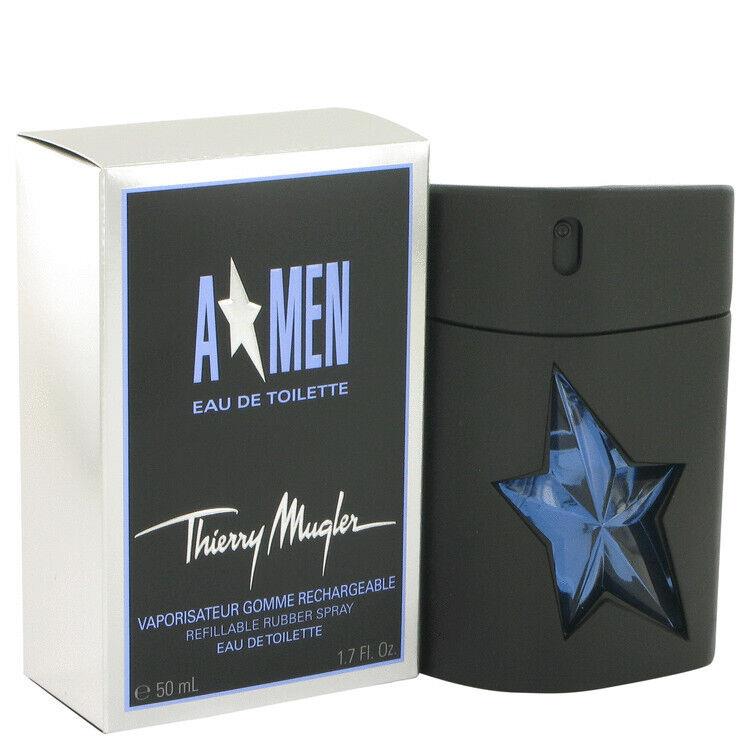 Angel Thierry Mugler A Men A Men 1.7 oz 50 ml Edt Spray For Men Refillable Rubbe