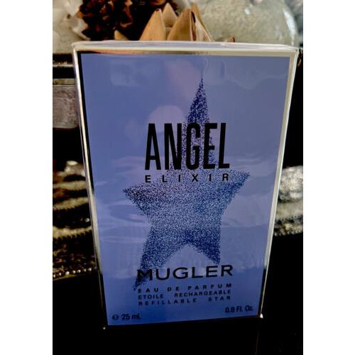 Angel Elixir by Thierry Mugler For Women 0.8 oz 25ml Edp Refillable Spray Rare