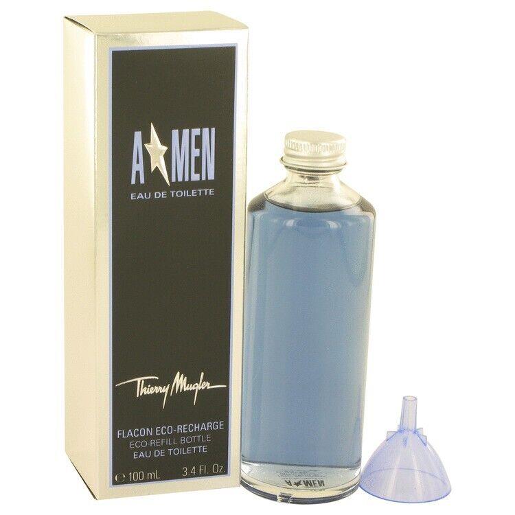 A Men Men Thierry Mugler Flacon Eco Recharge Refill Bottle 3.4 oz 100ml Men