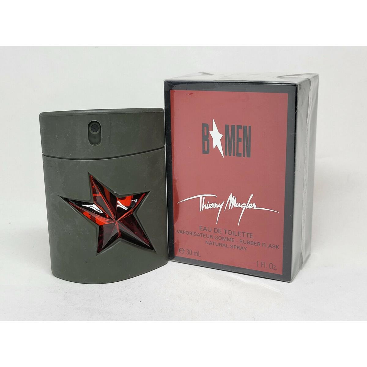 B Men by Thierry Mugler 1.0 oz 30ml Eau De Toilette Spray For Men Rare