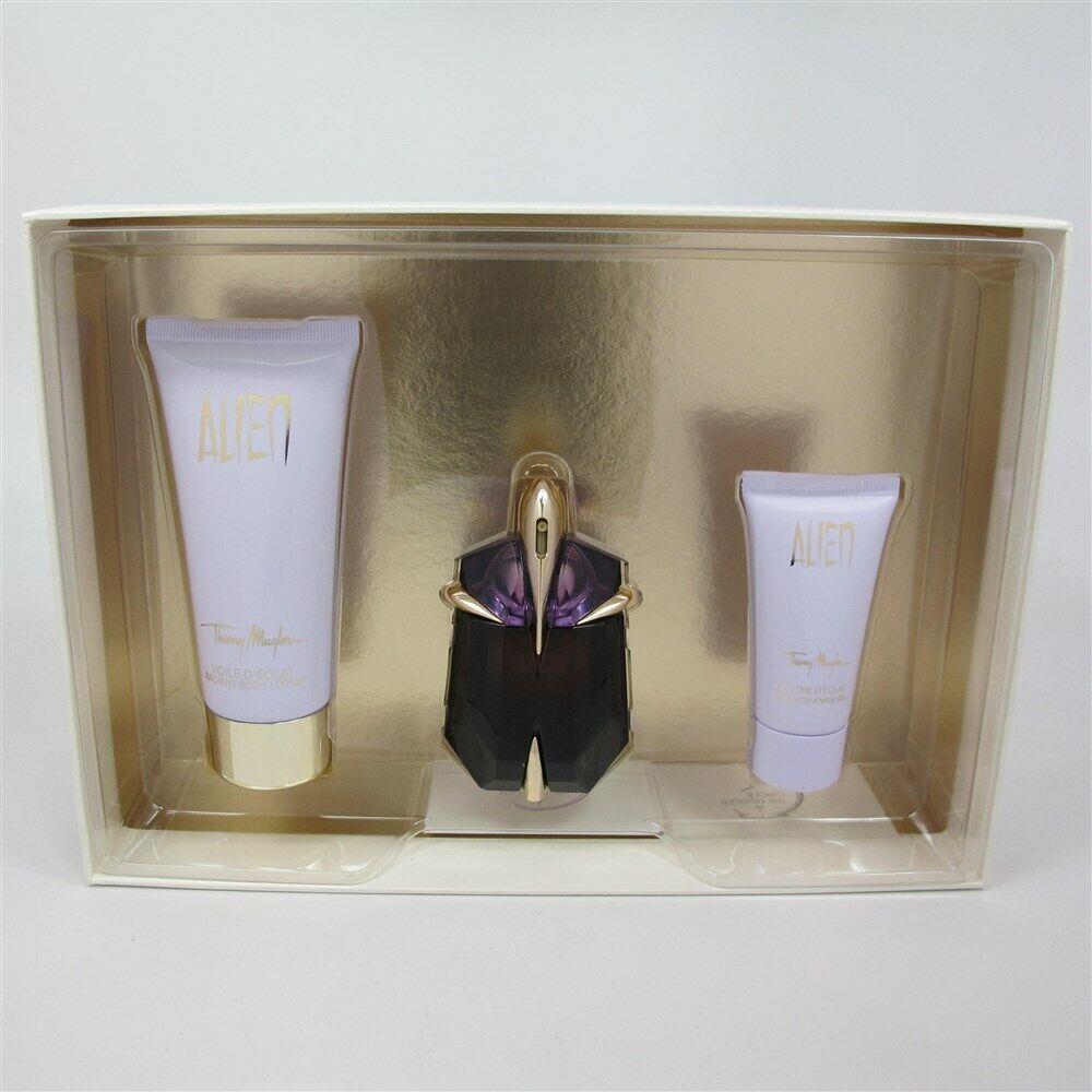 Alien by Thierry Mugler 3 Pc Set: 1.0 oz Edp Spray 3.5 oz Lotion 1.0 Gel