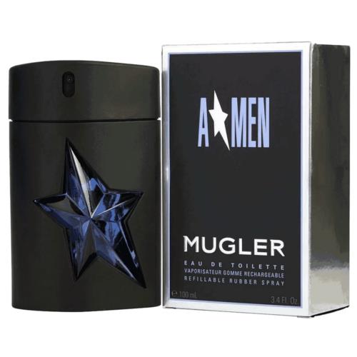 Thierry Mugler Angel Men Rubber For Men Cologne Refillable 3.3 oz 100 ml Edt