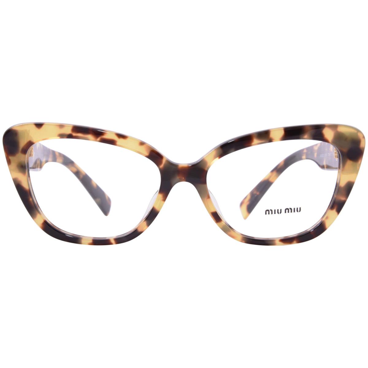 Miu Miu MU 05VV 7S01O1 Eyeglasses Women`s Light Havana Full Rim Cat Eye 53mm