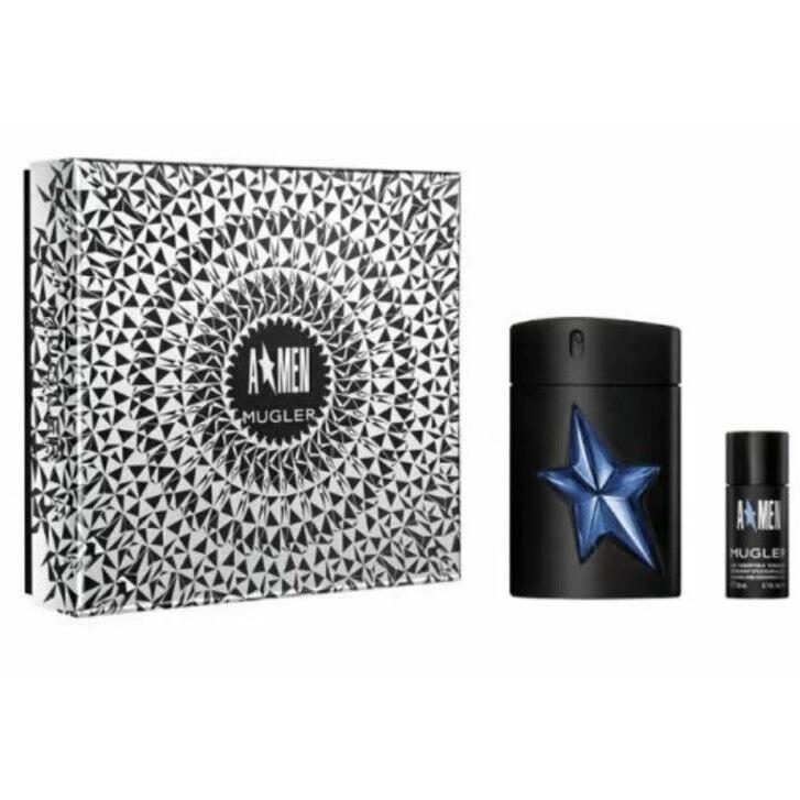 A Men By Thierry Mugler 2pc Gift Set with 3.4oz Edt Spray+0.7oz Deodorant Stick