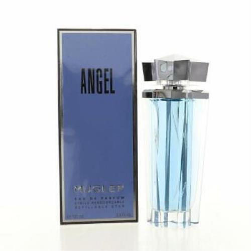 Angel 3.3 Oz Eau De Parfum Spray Refillable by Thierry Mugler Box For Women