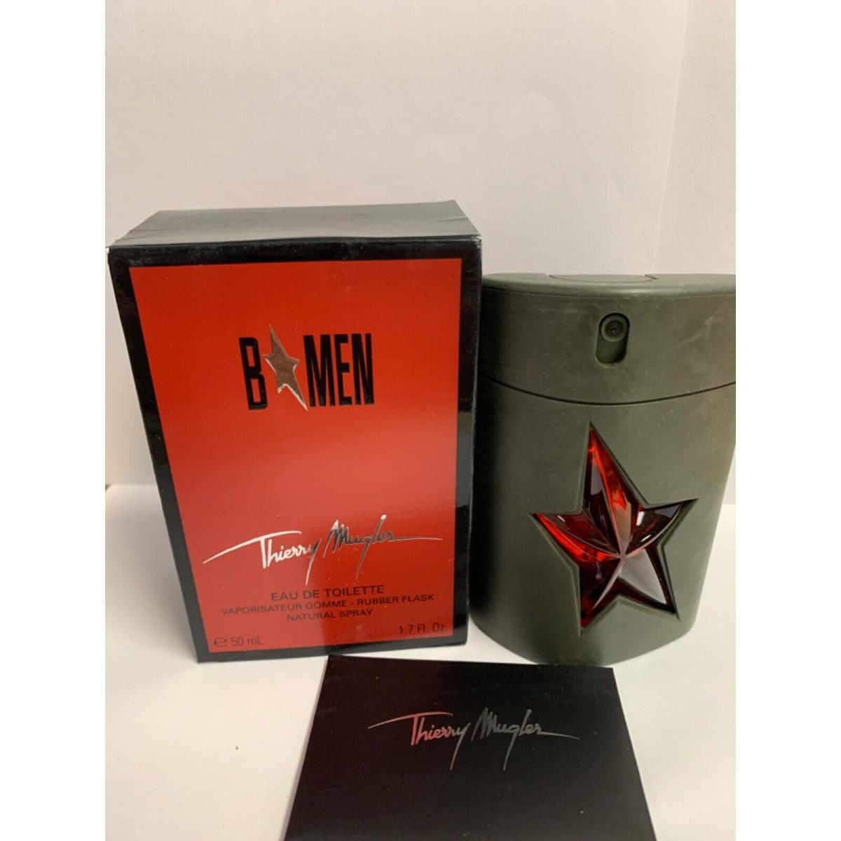 Thierry Mugler B Men Eau De Toilette Spray 1.7oz 50ml Old Formula Vintage