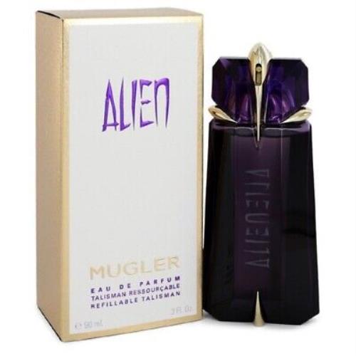 Alien Talisman Thierry Mugler 3.0 oz / 90 ml Edp Perfume Refillable Spray