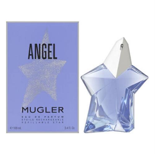 Angel by Mugler For Women 3.4 oz Edp Spray Refillable Star