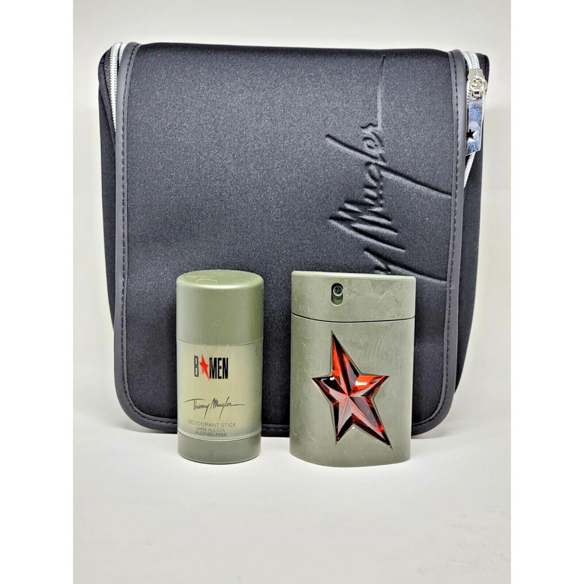 B Men Edt by Thierry Mugler 1.7oz 50ml + 2.5 Deo Stick 2 Pcs Gift Set