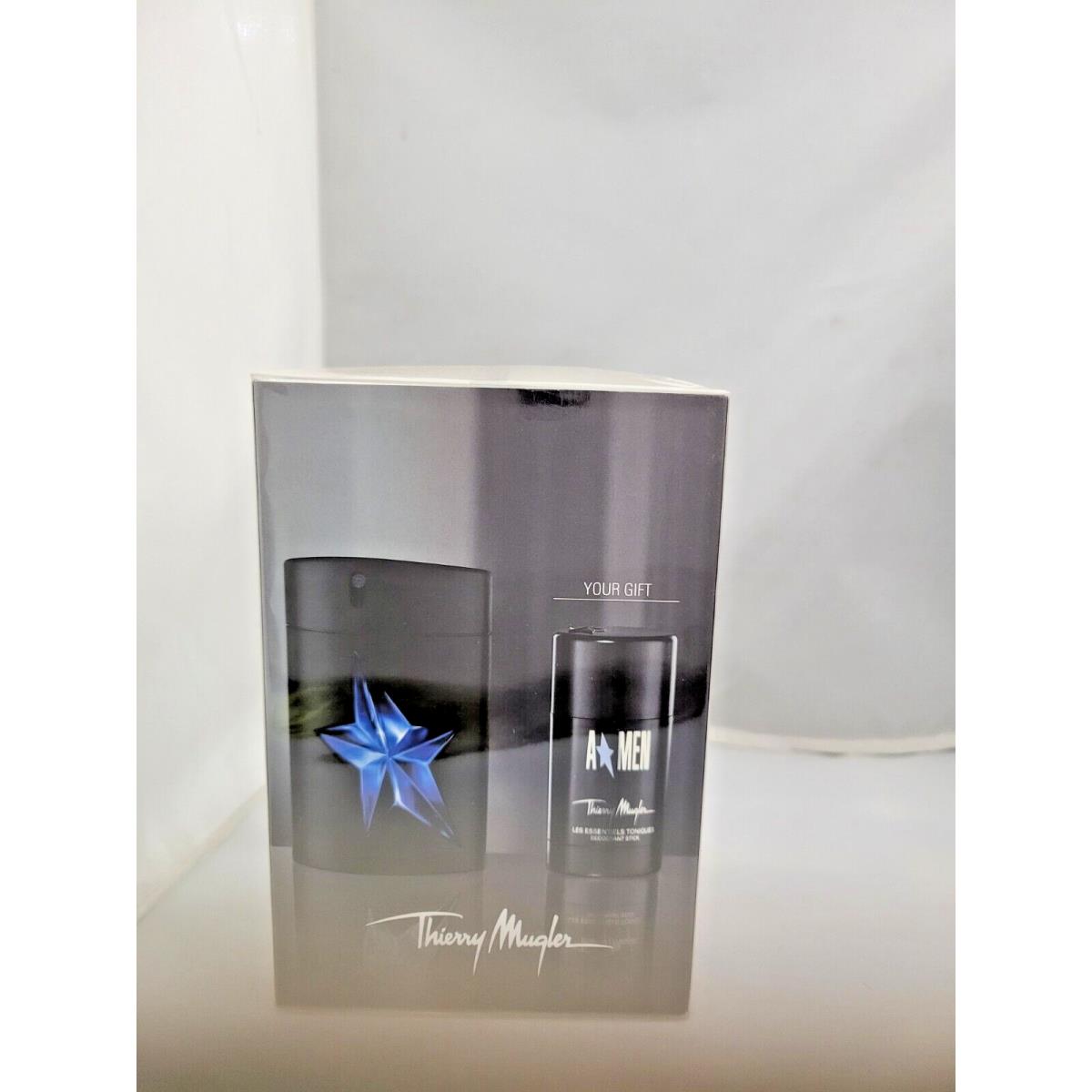 A Men by Thierry Mugler 2pc Set 3.4 FL Oz/ 100 ML Edt Spray+ Deodorant 2.7 Oz