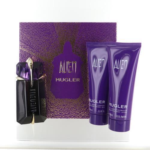 Alien by Thierry Mugler 3 Piece Gift Set -2.0 OZ Eau DE Parfum Refillable- Women