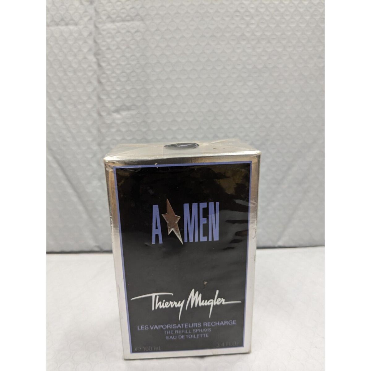 A Men By Thierry Mugler For Men 3.4oz/ 100 ml Edt Refill Spray Old Formulation