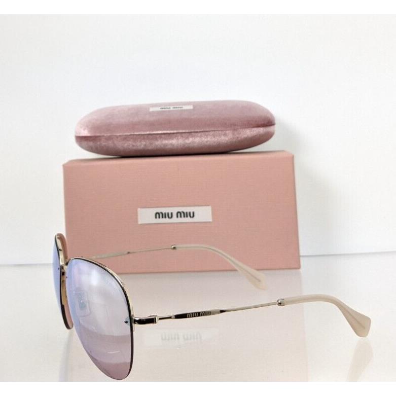 Miu Miu Smu 53P Zvn - 4L2 Sunglasses Gold SMU53P Frame