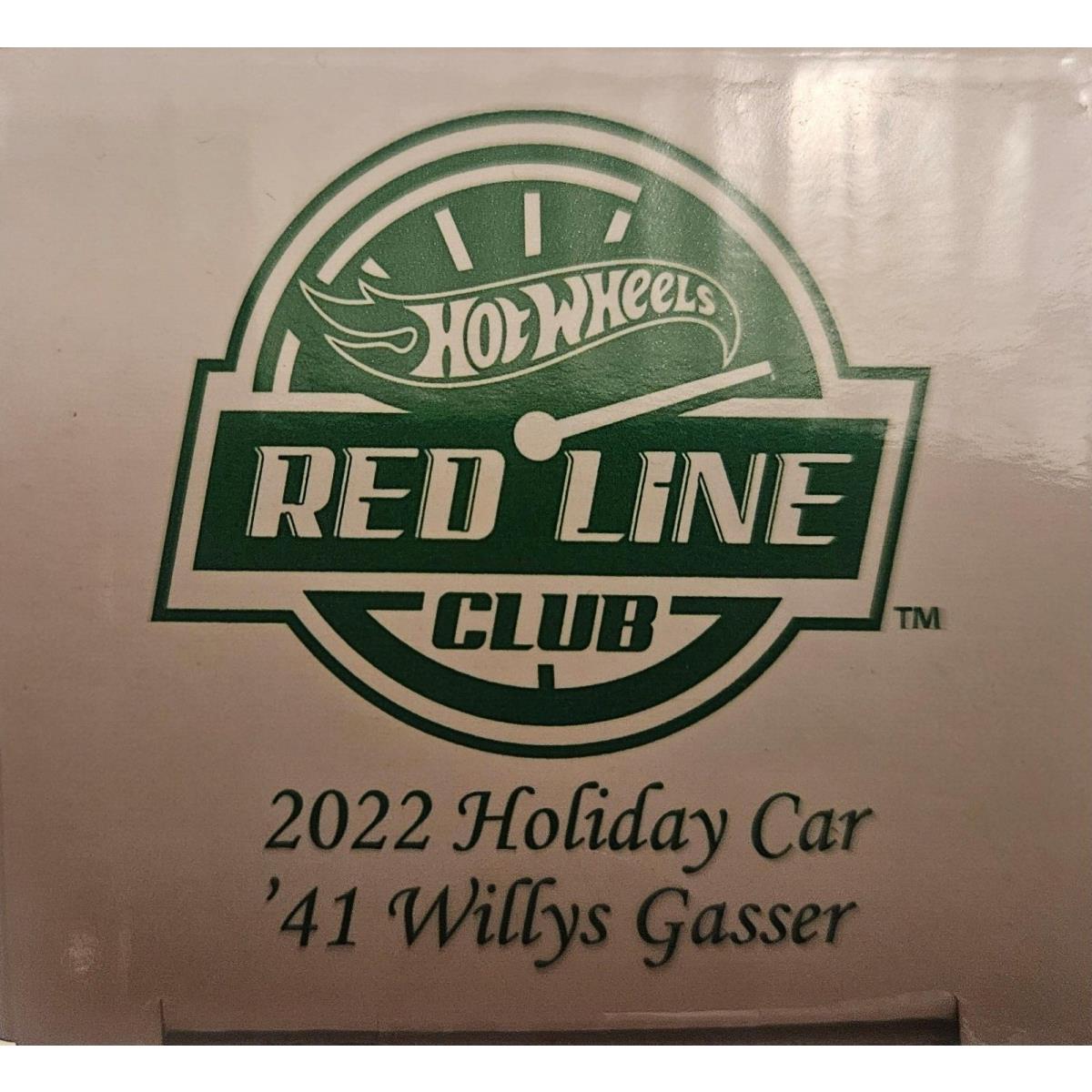Hot Wheels 2022 Holiday Car Rlc Exclusive `41 Willys Gasser