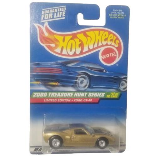 2000 Hot Wheels Treasure Hunt Series Limited Edition GT-40 Gold 11/12 059