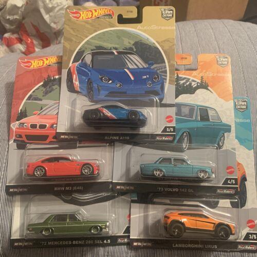 2022 Hot Wheels Car Culture Strasse Q Set 1:64 Scale Diecast Cars Model Toys